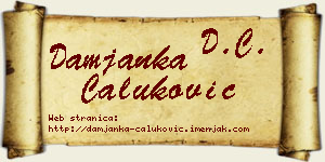 Damjanka Čaluković vizit kartica